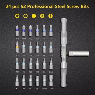 24-in-1 Magnetic Precision Ratchet Screwdriver Set – Mini Repair Tool Kit for PC, Electronics & Household